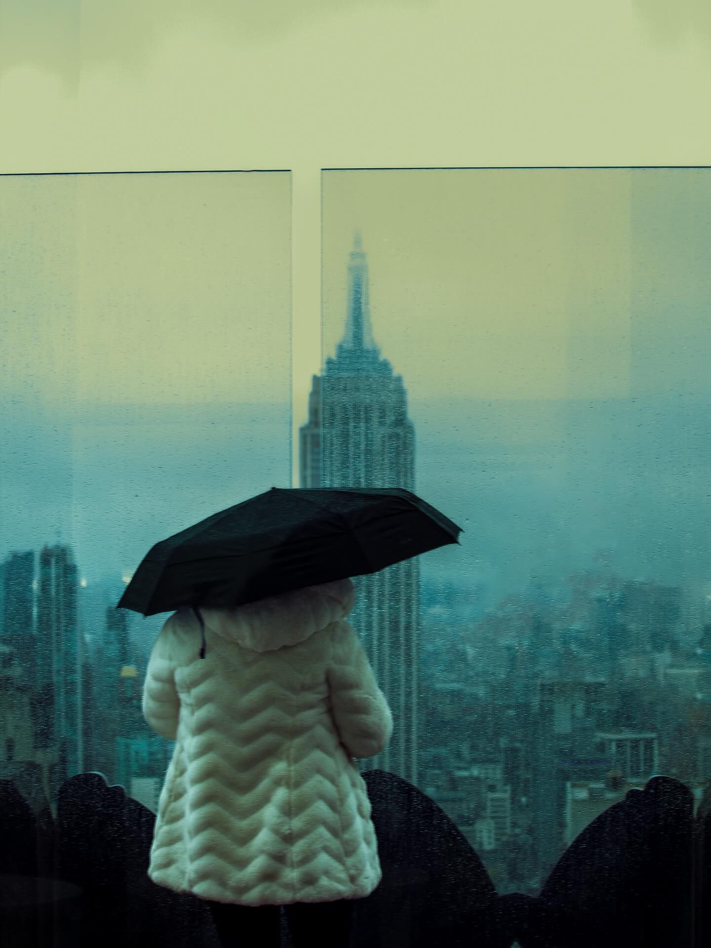 Umbrella at Top of the Rock — New York City