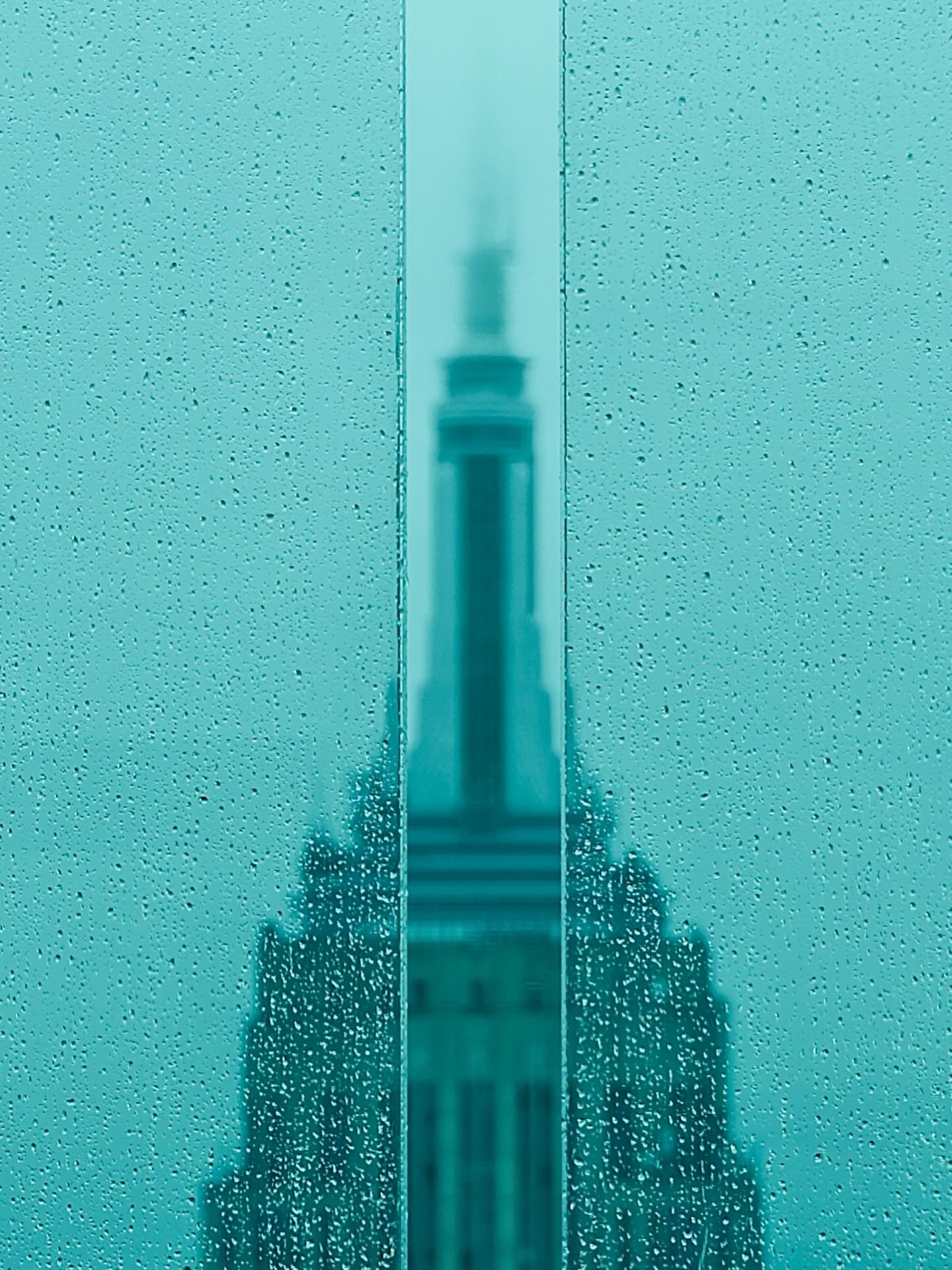 Empire State Through Rain — New York City