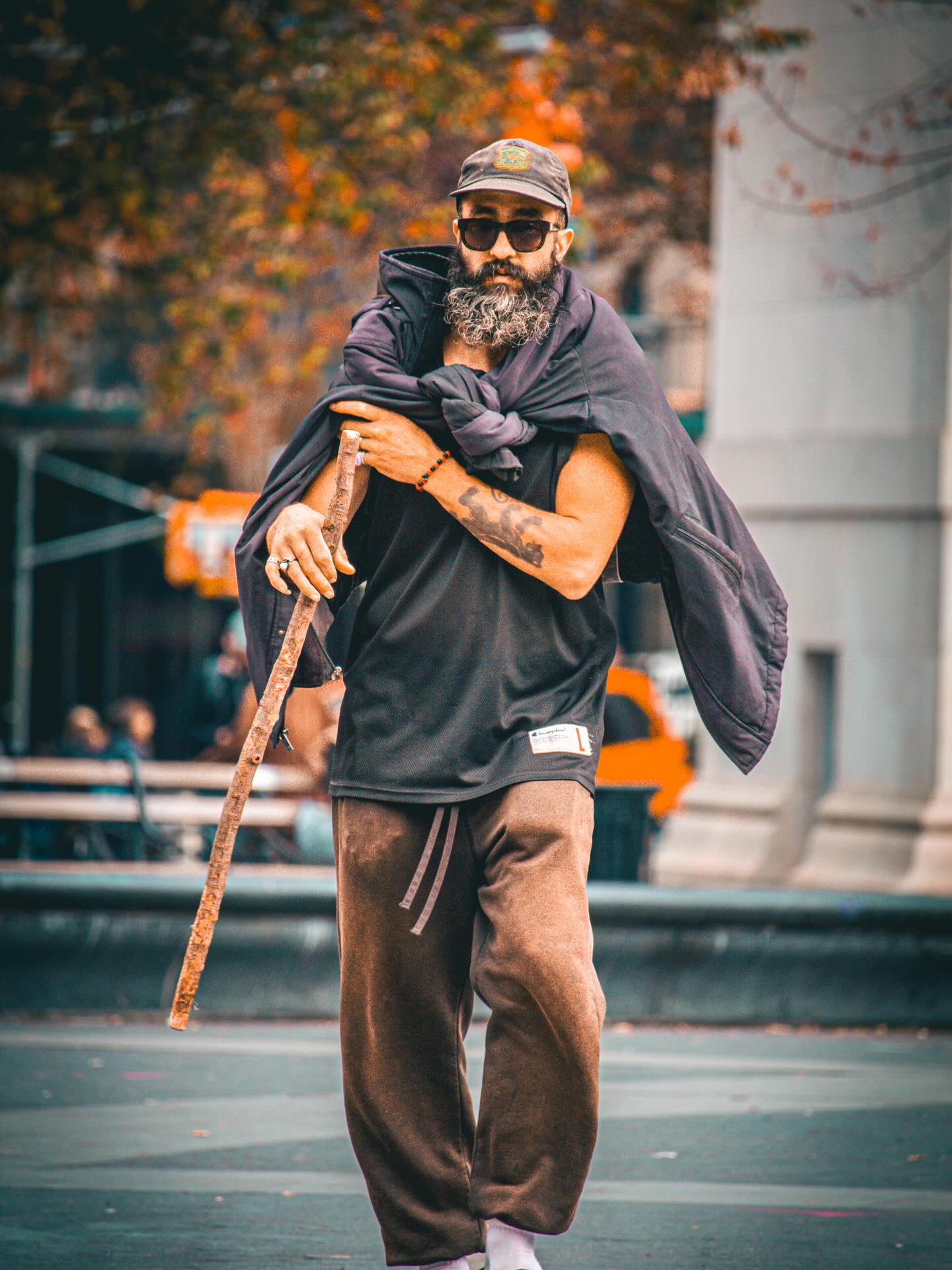 Stranger with a Walking Stick — New York City