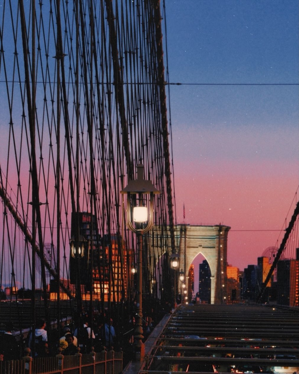 Brooklyn Bridge, Pink Hour — New York City